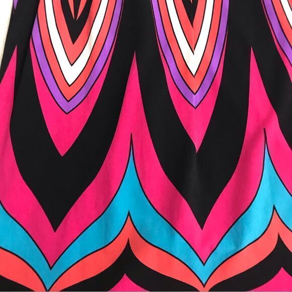 Tribal bright print fitted dress size M - Picture 3 of 7